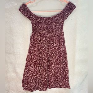 Off the shoulder mini dress